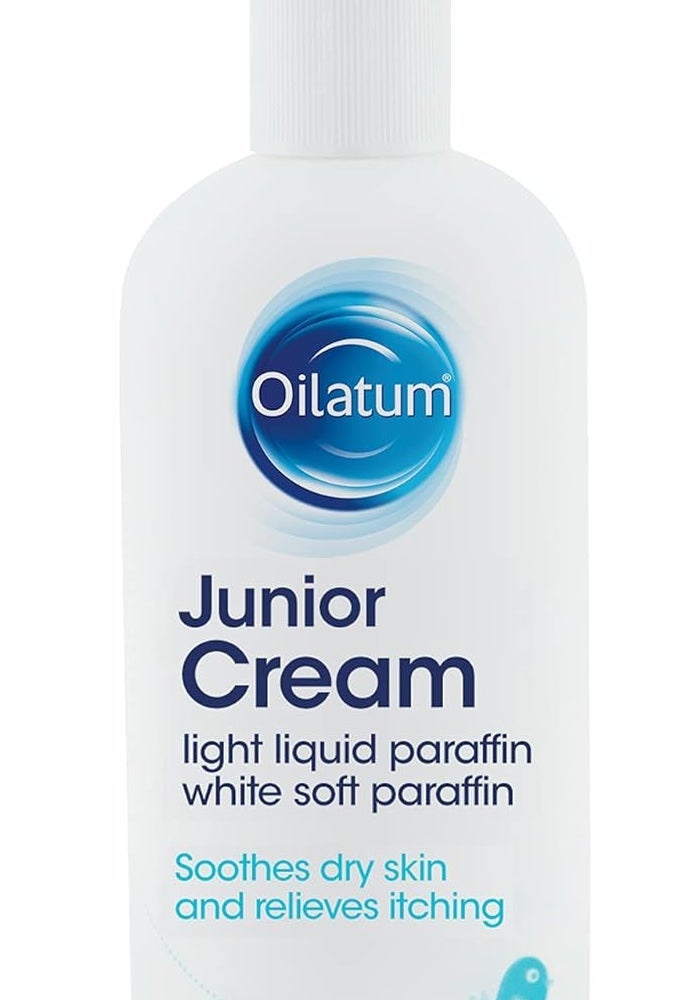 Oilatum Junior Eczema and Dry Skin Emollient Cream - 350ml Soothing Moisturizer for Sensitive Skin - Image 1